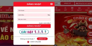 Đăng nhập trên website với J88
